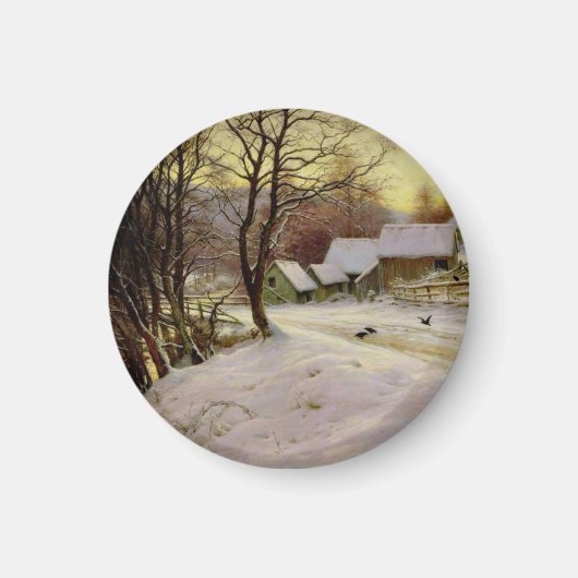 Een winterochtend magneet (Voorkant)