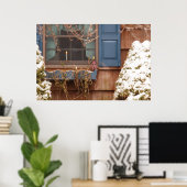 Een winterochtend poster (Thuiskantoor)