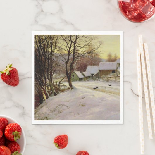 Een winterochtend servet (Insitu)