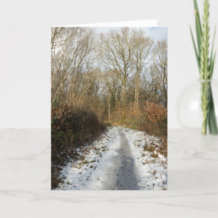 Een winterpad bij Arnside Bedankkaart