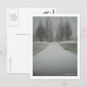Een winterpad.... briefkaart (Voorkant / Achterkant)