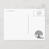 Een winterpad.... briefkaart (Achterkant)