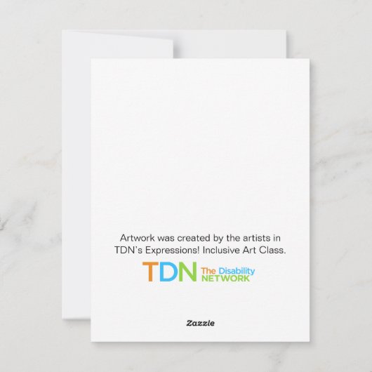 Een winterscène van Levi Feestdagenkaart (Achterkant)