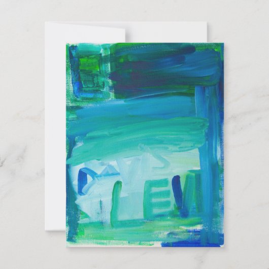 Een winterscène van Levi Feestdagenkaart (Voorkant)