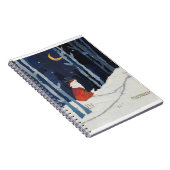 Een winterse bleek - Fox in sneeuw Notitieboek (Rechterzijde)