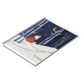 Een winterse bleek - Fox in sneeuw Notitieboek (Linkerzijde)