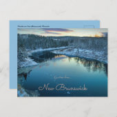 Een winterse scène uit New Brunswick, Canada Briefkaart (Voorkant / Achterkant)