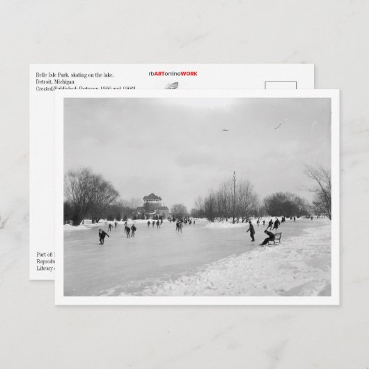 Een wintersport briefkaart (Voorkant / Achterkant)