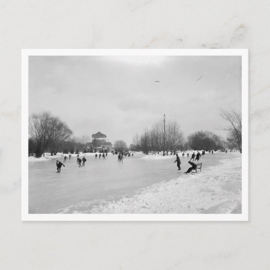 Een wintersport briefkaart (Voorkant)