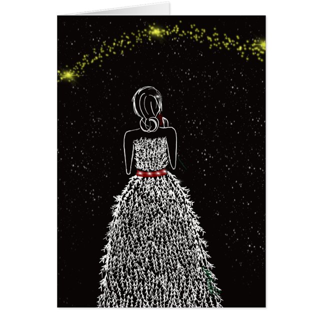 Een winterStar-Wenskaart (Voorkant)