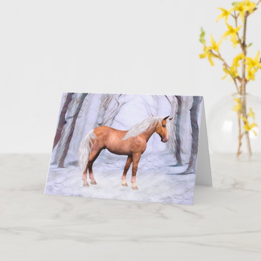 Een Wintersteen Kaart (Gele Bloem)