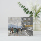 Een winterstraat | Paul Fischer Briefkaart (Staand voorkant)