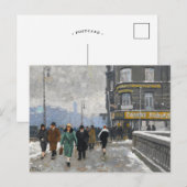 Een winterstraat | Paul Fischer Briefkaart (Voorkant / Achterkant)