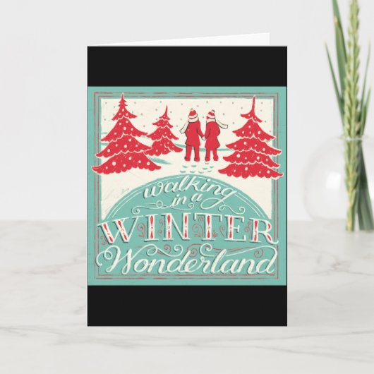 Een winterwonderland inlopen kaart (Voorkant)
