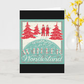 Een winterwonderland inlopen kaart (Gele Bloem)