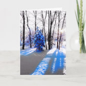 Een winterzonnewende / vakantie Kaart (Voorkant)