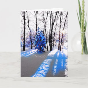 Een winterzonnewende / vakantie Kaart