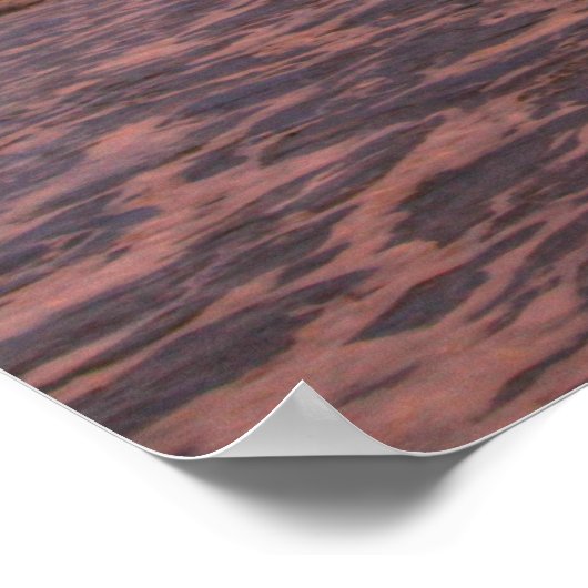 Een Winterzonsondergang " Poster (Hoek)