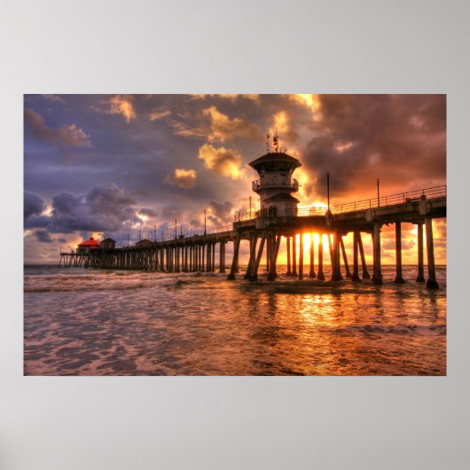 Een Winterzonsondergang " Poster (Voorkant)