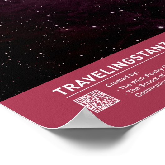 Een winterzonsonderstel poster (Hoek)