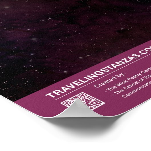 Een winterzonsonderstel poster (Hoek)