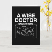 Een Wise Doctor One Wrote Doctor Funny Kaart (Gele Bloem)