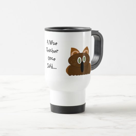 Een Wise-leraar Reisbeker (Voorkant rechts)