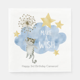 Een Wish Cat Star Cloud elke dag van de Ouderdag Servet