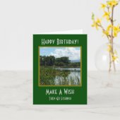 Een 'Wish Vissen'-kaart Kaart (Gele Bloem)