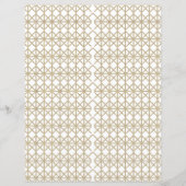 Een wit en goud geometrisch patroon (Achterkant)