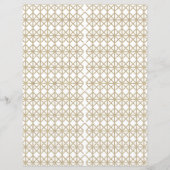 Een wit en goud geometrisch patroon (Voorkant)