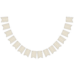 Een wit en goud geometrisch patroon vlaggetjes