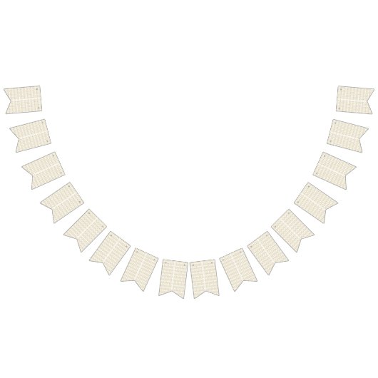 Een wit en goud geometrisch patroon vlaggetjes (Alle)