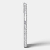 Een wit en grijs behang met een patroon erop Case-Mate iPhone case (Achterkant / Links)