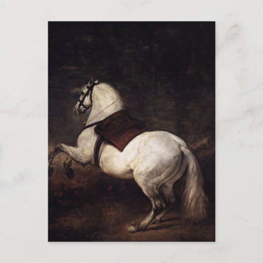 Een wit paard van Diego Velazquez Briefkaart (Voorkant)