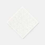 Een wit sleeve met een subtiele textuur, waarschij servet (Hoek)