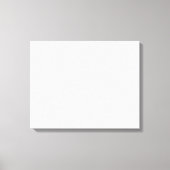 Een wit vierkant omsloten door een duidelijke zwar canvas afdruk (Voorkant)