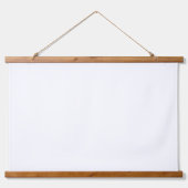 Een wit vierkant omsloten door een duidelijke zwar hangend wandkleed (Voorkant 2)