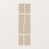 Een witte achtergrond met bruine bloemen erop visitekaartje (Binnenkant ongevouwen)