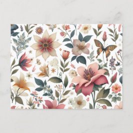 Een witte achtergrond met een bos bloemen erop uitnodiging briefkaart