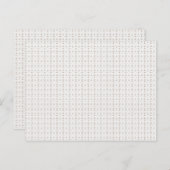 Een witte achtergrond met een bruin patroon erop briefkaart (Voorkant / Achterkant)