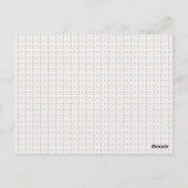 Een witte achtergrond met een bruin patroon erop briefkaart (Achterkant)