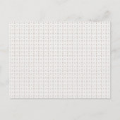 Een witte achtergrond met een bruin patroon erop briefkaart (Voorkant)