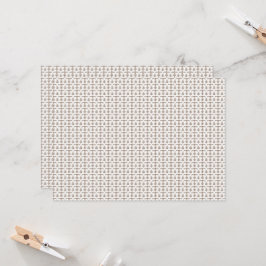 Een witte achtergrond met een bruin patroon erop kaart