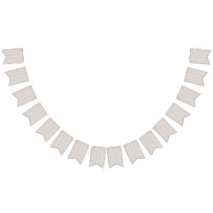 Een witte achtergrond met een bruin patroon erop vlaggetjes