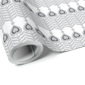 Een witte achtergrond met een patroon van cirkels cadeaupapier (Rol Hoek)