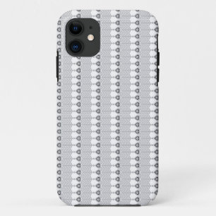 Een witte achtergrond met een patroon van cirkels Case-Mate iPhone case