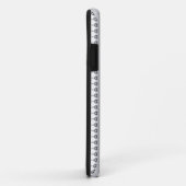 Een witte achtergrond met een patroon van cirkels Case-Mate iPhone case (Achterkant/rechts)