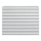 Een witte achtergrond met een patroon van cirkels kalender (Hoes)