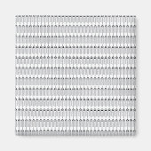 Een witte achtergrond met een patroon van cirkels magneet (Voorkant)